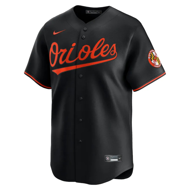 Camisa MLB Baltimore Orioles Nike Black Alternate Limited Torcedor Masculina Preta