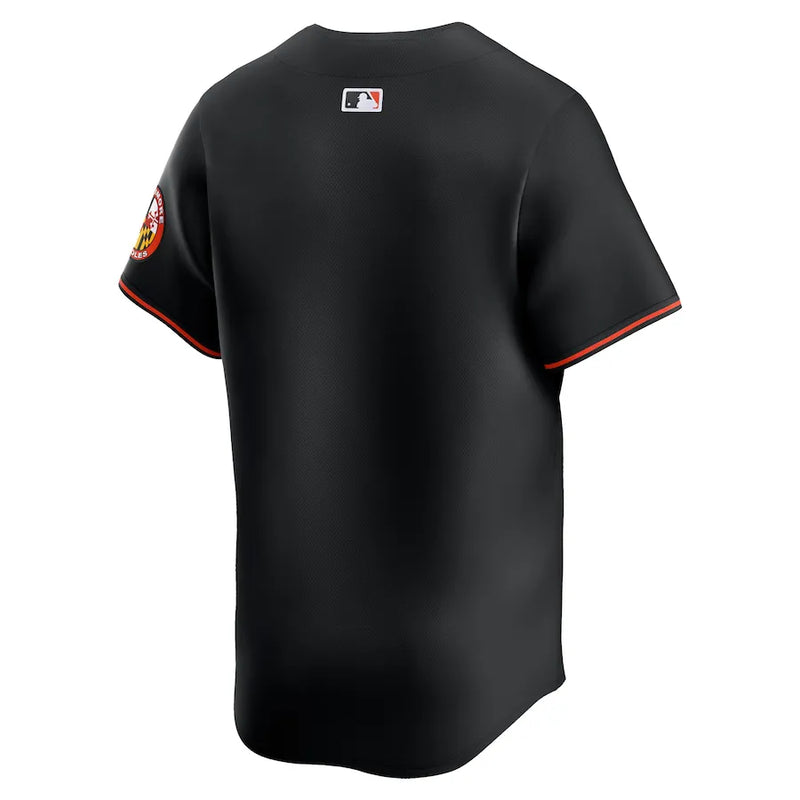 Camisa MLB Baltimore Orioles Nike Black Alternate Limited Torcedor Masculina Preta