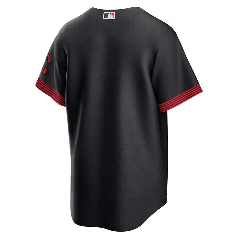 Camisa MLB Cincinnati Reds Nike Connect City Torcedor Masculina Preta