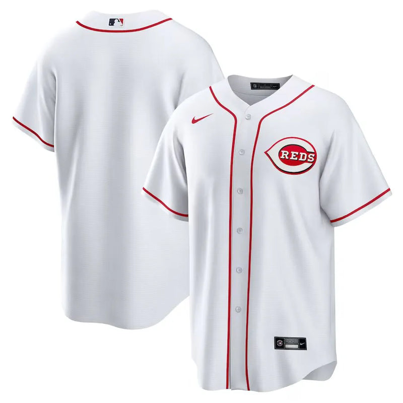 Camisa MLB Cincinnati Reds Nike Home Torcedor Masculina Branca