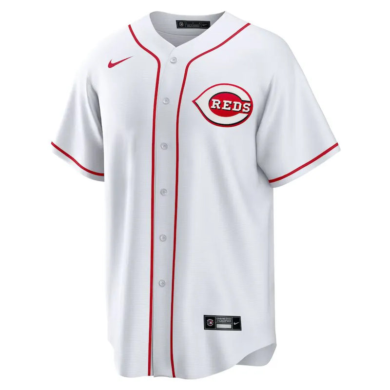 Camisa MLB Cincinnati Reds Nike Home Torcedor Masculina Branca