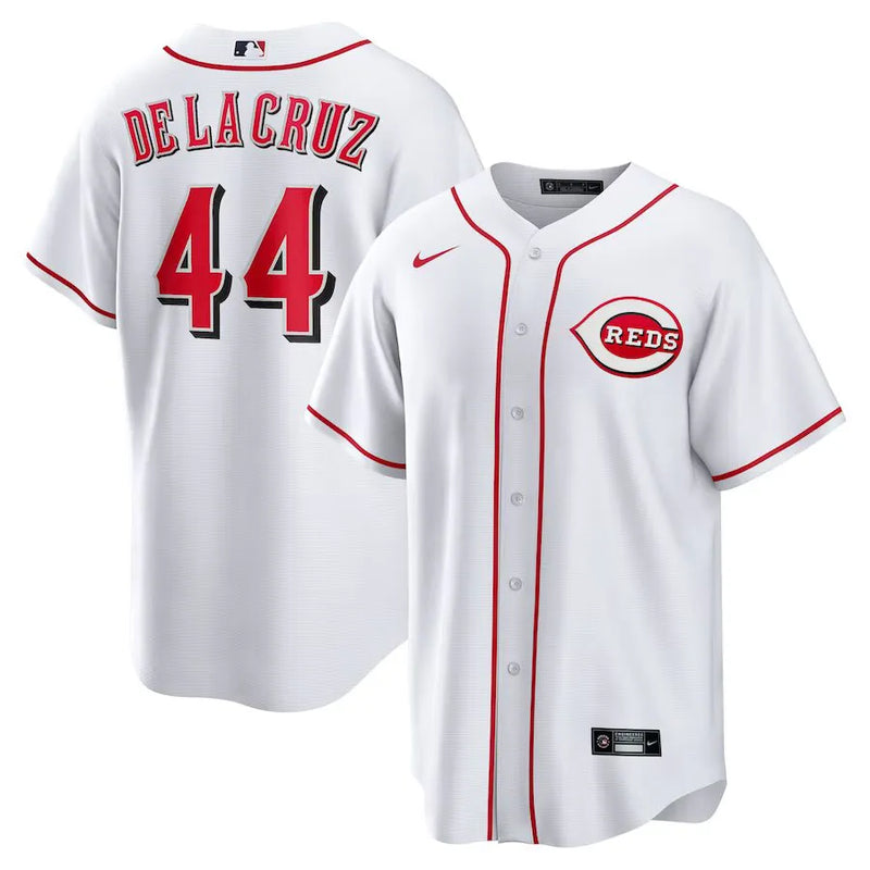 Camisa MLB Cincinnati Reds Nike Home Torcedor Masculina Branca Elly De La Cruz 44