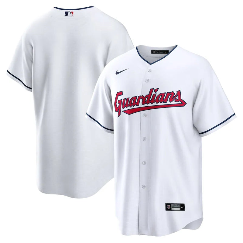 Camisa MLB Cleveland Guardians Nike White Home Torcedor Masculina Branca