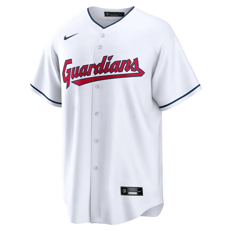 Camisa MLB Cleveland Guardians Nike White Home Torcedor Masculina Branca