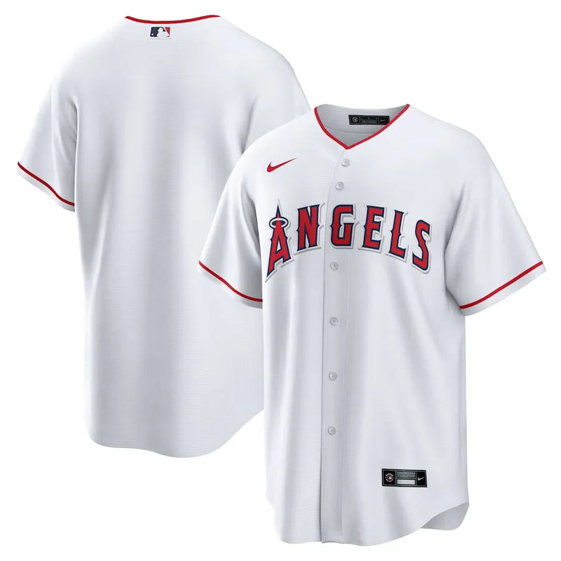Camisa MLB Los Angeles Angels Nike White Home Torcedor Masculina Branca