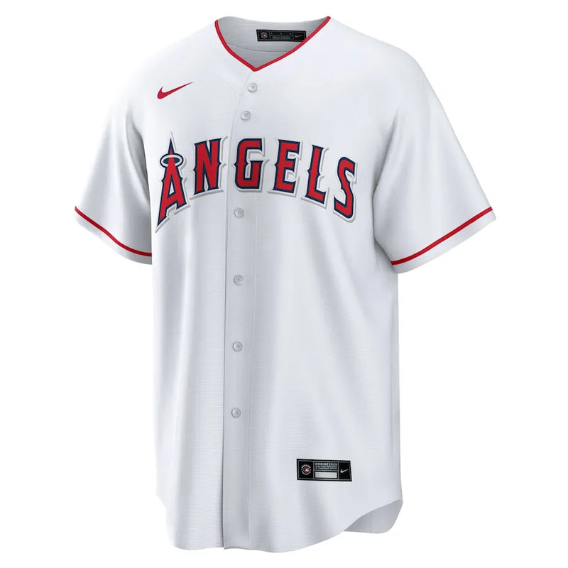 Camisa MLB Los Angeles Angels Nike White Home Torcedor Masculina Branca