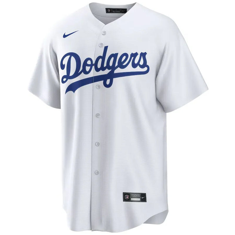 Camisa MLB Los Angeles Dodgers I Nike Torcedor Masculina Branca Shohei Ohtani 17