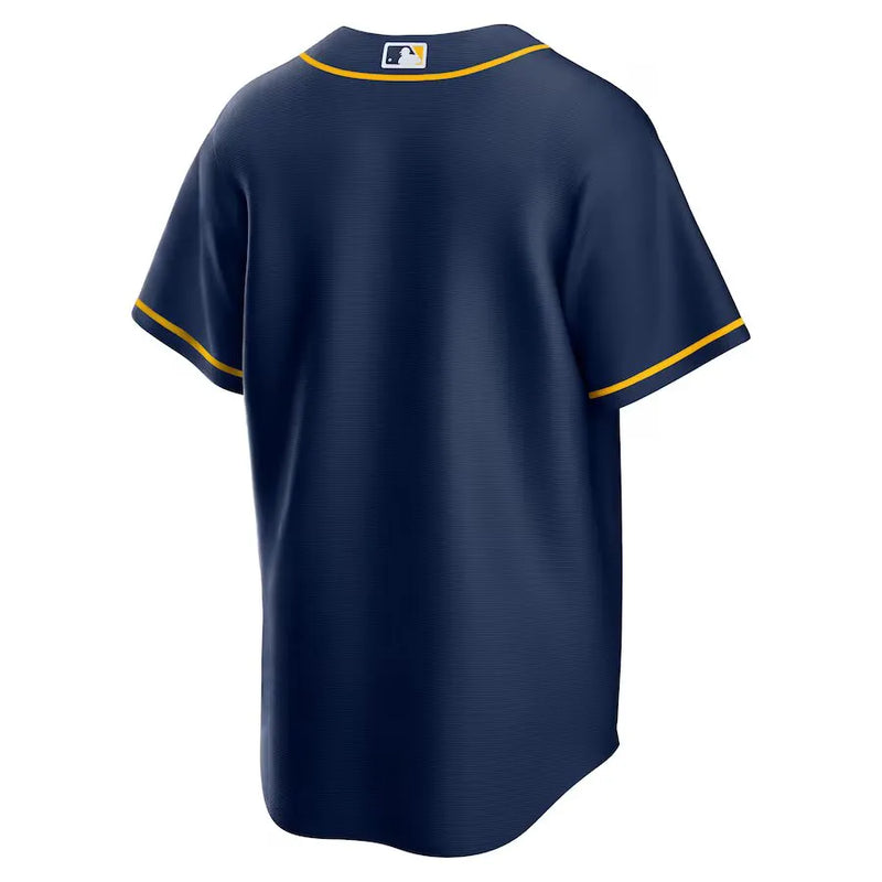 Camisa MLB Milwaukee Brewers NikeNavy Alternate Torcedor Masculina Azul