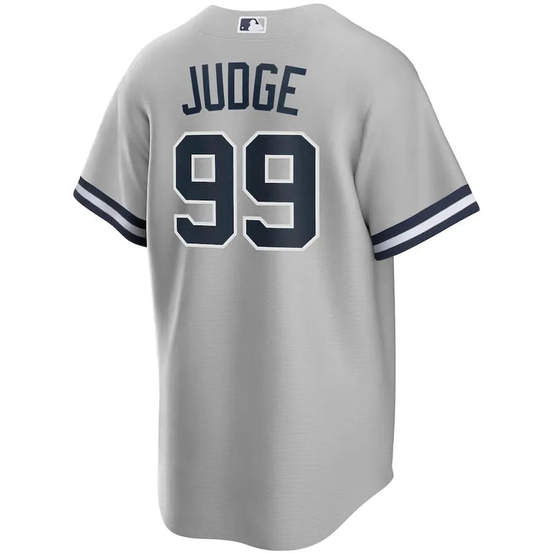 Camisa MLB New York Yankees Nike II Torcedor Masculina Cinza Aaron Judge 99