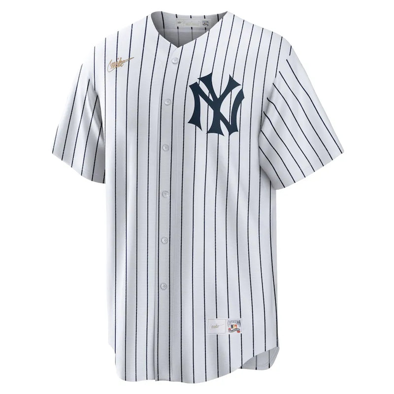 Camisa MLB New York Yankees Nike Home Cooperstown Collection Torcedor Masculina Branca Babe Ruth 3