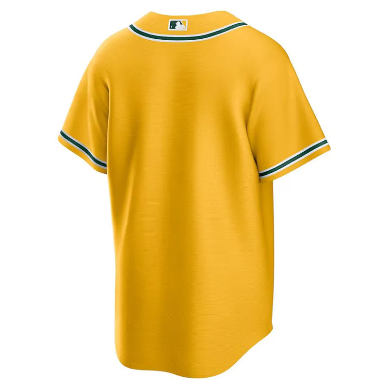 Camisa MLB Oakland Athletics Nike Alternate Torcedor Masculina Amarela