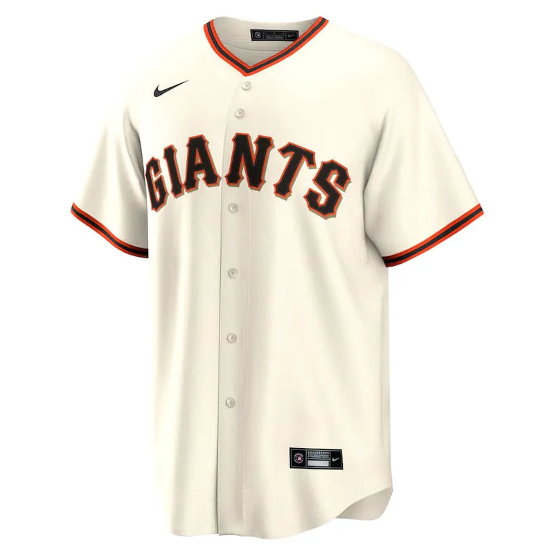 Camisa MLB San Francisco Giants Nike I Torcedor Masculina Bege Buster Posey 28