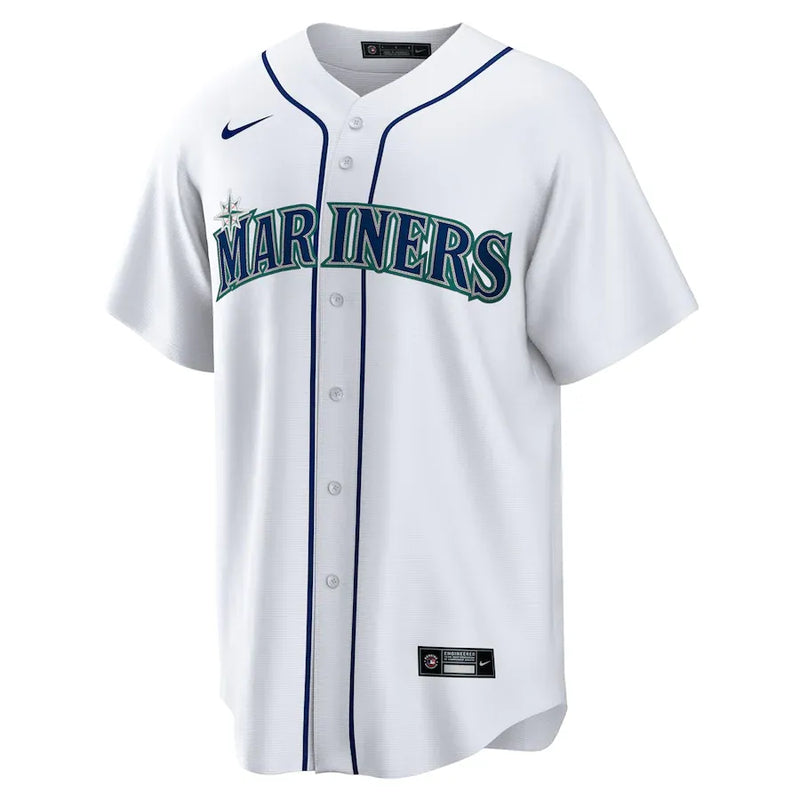 Camisa MLB Seattle Mariners Nike Home Torcedor Masculina Branca