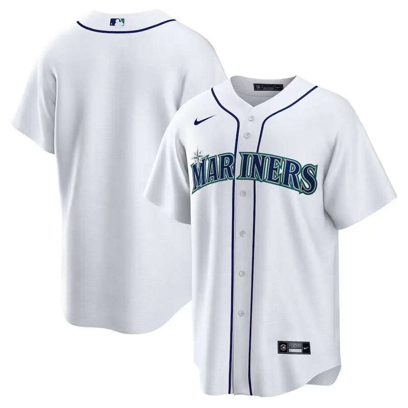 Camisa MLB Seattle Mariners Nike Home Torcedor Masculina Branca