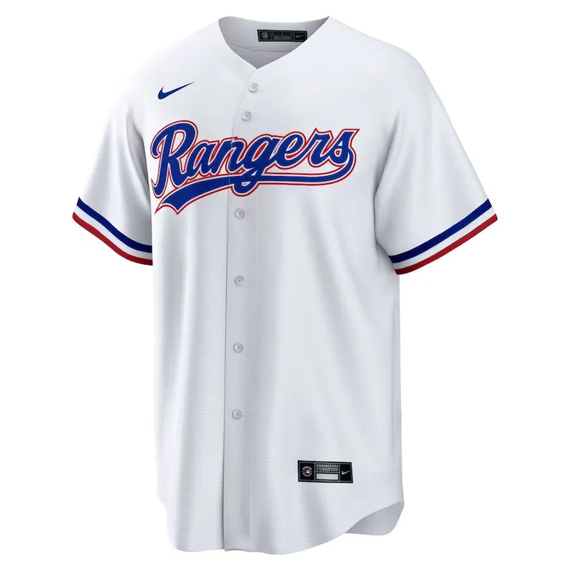 Camisa MLB Texas Rangers I Nike Torcedor Masculina Branca Adolis Garcia 53