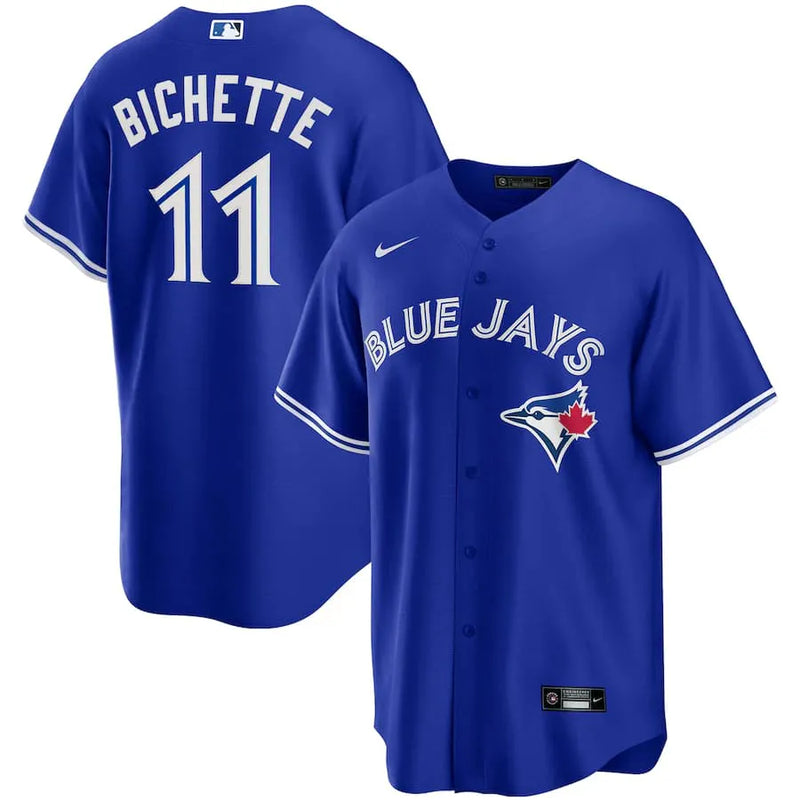 Camisa MLB Toronto Blue Jays Nike II Torcedor Masculina Azul Bo Bichette 11
