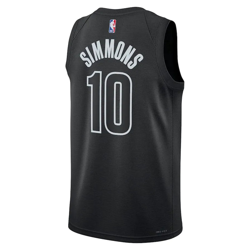 Regata NBA Brooklyn Nets Jordan Statement Edition Swingman Jersey Preta Ben Simmons 10