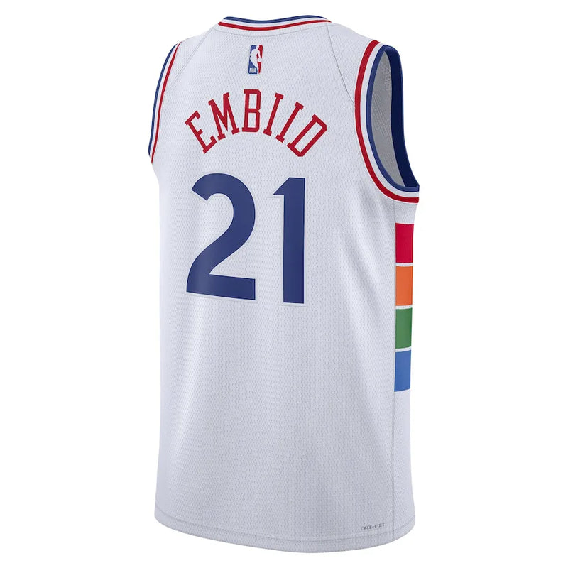Regata NBA Philadelphia 76ers Nike 24/25 City Edition Swingman Jersey Joel Embiid 21