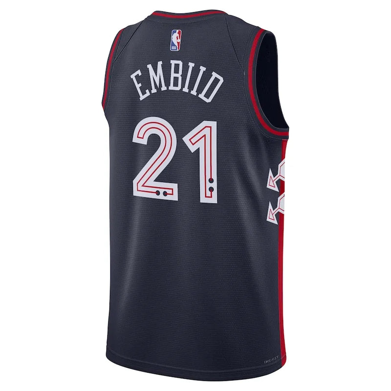 Regata NBA Philadelphia 76ers Nike City Edition 23/24 Swingman Jersey Joel Embiid 21