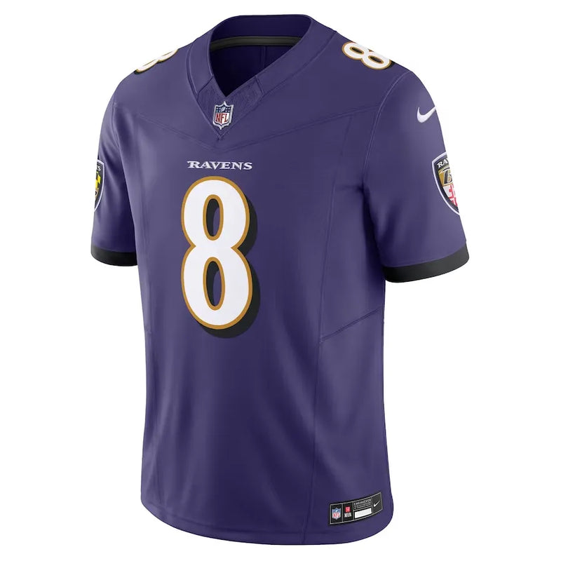 Camisa NFL Baltimore Ravens Lamar Jackson 8 Nike Limited Jersey Roxa