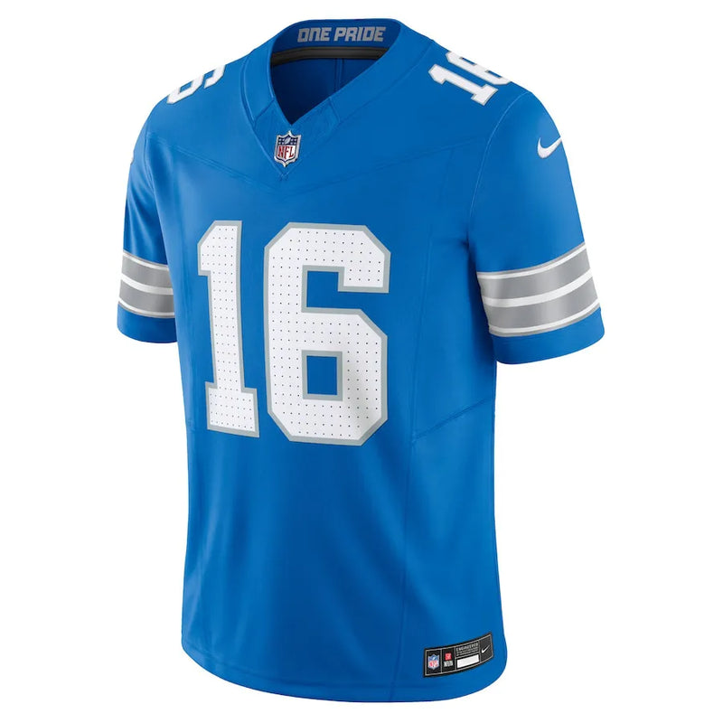 Camisa NFL Detroit Lions Blue Nike Jared Goff 16 Limited Jersey Masculina Azul