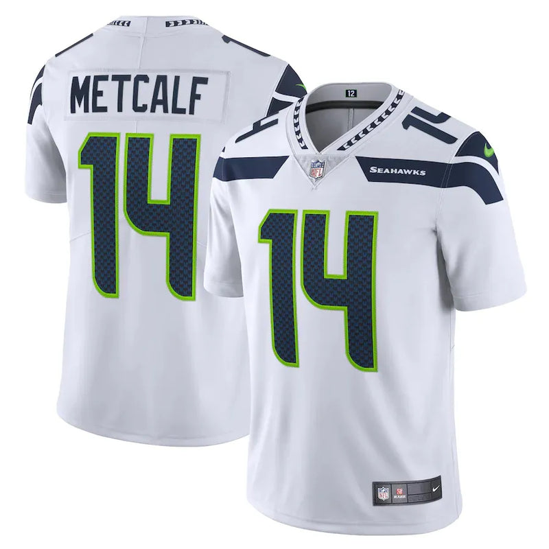 Camisa NFL Seattle Seahawks Metcalf 14 Nike Limited Jersey Branca