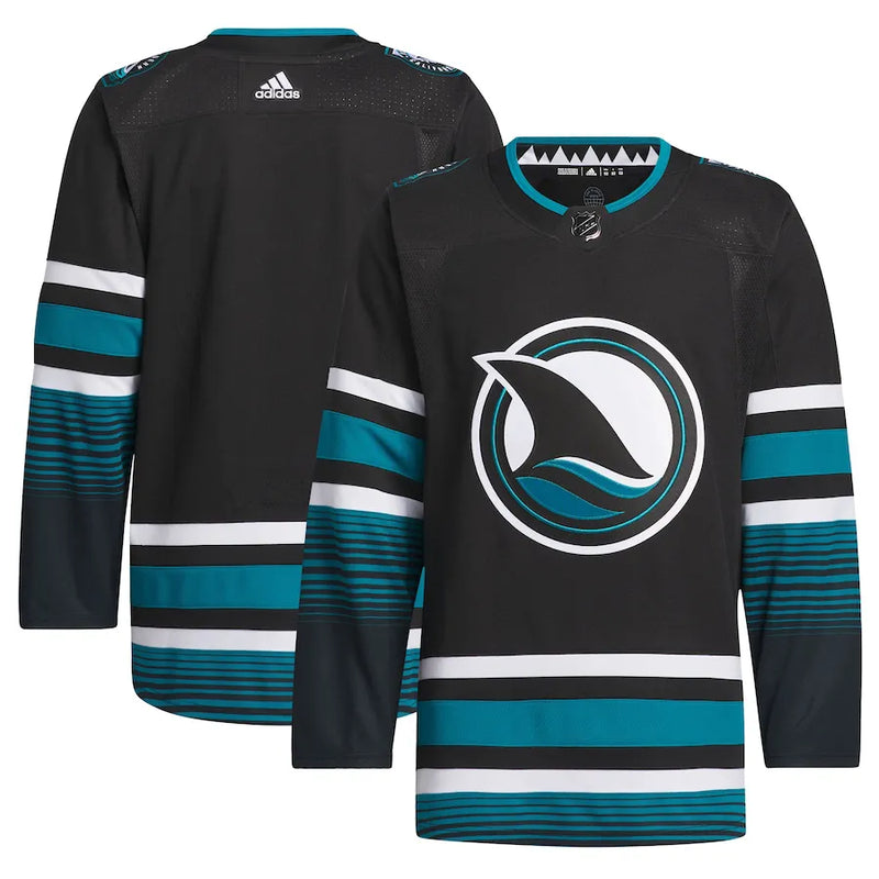 Camisa NHL San Jose Sharks Adidas Alternate Masculina Preto